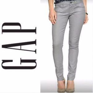 Gap 1969 Coated Silver Always Skinny Jeans 31
